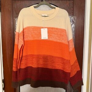 ANDREE BY UNIT Multicolor Striped Sweater